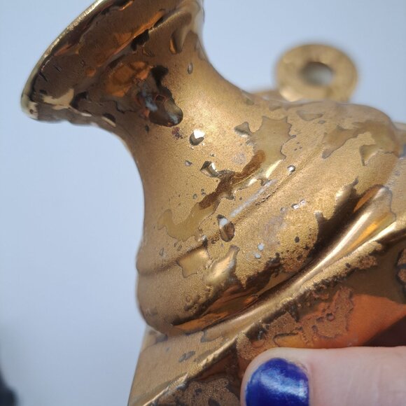 Wheeping Gold Tapered Short Candle Holders - Picture 11 of 11